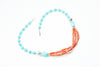 Bohemian Jewelry turquoise coral Beads Pendent Necklace Artisan Crafted