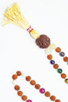 VEDAMala Yoga Necklace Nine Planet Vedic Rudraksha Prayer Beads