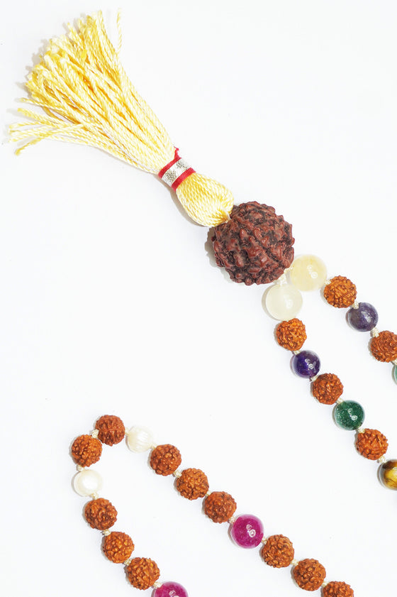 Chakra Healing Stone Japa Mala Meditation Prayer Beads Gemstone