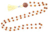 Meditation Chakra Mala Natural Beads Buddhist Rudraksha Citrine Mala