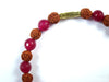 Dark Pink Quartz Stone Stone Healing Beads Bracelet Wrist