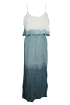 Boho Summer Strap Maxi dress, Soft Flowy Gray Maxi Dresses, S/M