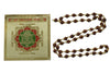 Yoga Jewelry Rudraksha Gold Caps Japa Mala With Sampurna Mahalaxmi Yantra