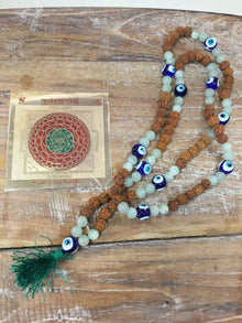  Prosperity Chakra Altar Shree Yantra for Wealth Jade Evil Eye Japa Mala