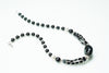 Bohemian Jewelry Black Onyx Beads Necklace Beads Stones Handmade