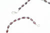 Classic Dark Purple Beads Necklace- Twisted Beads Stones Handmade