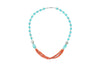 Bohemian Jewelry turquoise coral Beads Pendent Necklace Artisan Crafted