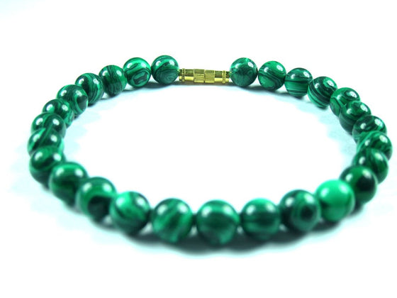 Malachite Bracelet Green Bracelet Wrist Mala Beads Hand Mala