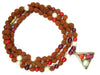 Vedic Astrology Mars Sun Moon Triangle Mala Hand Made Beads Mala
