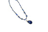 Bohemian Mala Beads Jewelry Lapiz Beads Oval Pendent Necklace