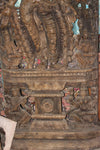 Antique Lakshmi Statue Ashtlakshmi Lotus Temple Sculpture Supreme Goddess