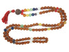 Seven Chakra Healing Stone Mala Beads Rudraksha Buddhist Yoga