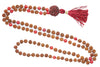 Vedic Yoga Mala Buddhist Knotted 108 Coral Rudraksha Japamala