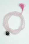 Love Rose quartz mala Evil eye Protection pendant Mala