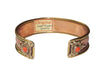HARE KRISHNA Adjustable Copper Cuff Bracelet ,Yoga Healing, Earthing