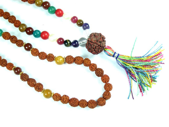 Earthing Meditation Mala Beads Nine Planets Navgraha Healing Stones