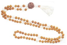 Meditation Healing Mala Handmade Rudraksha Pearl Beads Yoga Mala