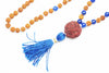 Sacred Geometry Prayer Beads Japamala Handmade Bead Blue Mala