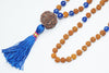 Sacred Prayer Beads Japamala Buddhist Prayer Bead Blue Agate Mala