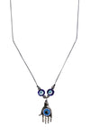 Hamsa Evil Eye Pendant Necklace - Evil Eye Jewelry