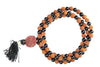 Yoga Mala Healing Stone Japa Mala Rudraksha, Black Agate Mala
