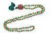Meditation Healing Mala Turquoise Jade Beads Rudraksha Energy Mala