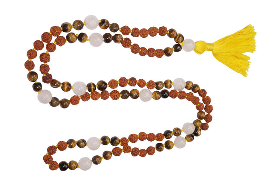 Prosperity Malabeads, Japamala, Yoga Beads, Prayer Mala, Meditation Tiger