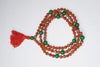Mindful Meditation Green Jade Sunstone & Rudraksha Japa Mala
