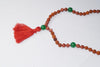Mindful Meditation Green Jade Sunstone & Rudraksha Japa Mala