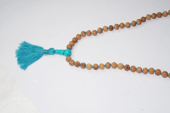 Yoga mala Turquoise Mala Beads Buddhist Healing Japamala Necklace