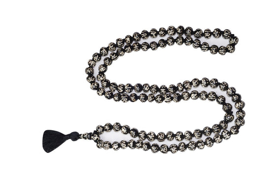 Yoga Mala Prayer Necklace Tibetan Yak Bone Prayer Mala Beads