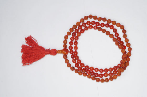 VEDAMALAS ROOT Chakra Rudraksha Beads Spiritual Yoga Mala Beads