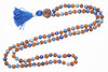 Meditation Mala Beads Rudraksha Lapis Lazuli Mala Yoga Energy Beads