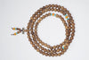 Buddhist Jewelry Yoga Mala Brown Wooden Tibetan Buddhist Meditation Mala