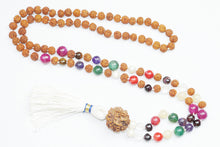  Necklace Navaratan Rudraksha Prayer Beads for Meditation, Healing Prayer