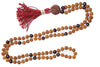 Buddhist Yoga Mala Beads Necklace Knotted Garnet Ambition Mala