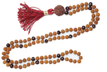  Buddhist Yoga Mala Beads Necklace Knotted Garnet Ambition Mala