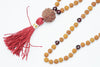 Buddhist Yoga Mala Beads Necklace Knotted Garnet Ambition Mala