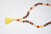 Yoga Necklace Rudraksha Spiritual Coral Beads Multi Strand Yoga Mala