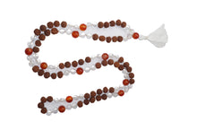  Yoga Buddhist Prayer Mala Beads Clearing Energies Coral, quartz