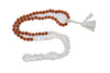 Shiva Shakti Rudraksha Quartz Crystal Mala Energies Meditation Mala