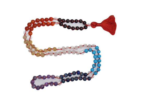 Chakra Japa Mala Handmade Meditation Beads Stone Necklace