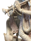 Krishna Playing the Flute Hindu Altar Deity Vintage Meditation Sculpture