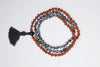 Smoky Obsidian Meditation mala for Protection Power Beads Mala