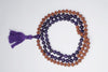 VEDAMALAS Amethyst Rudraksha Mala Beads 108 Mala Beads Tassel