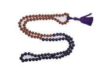  VEDAMALAS Amethyst Rudraksha Mala Beads 108 Mala Beads Tassel