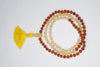 Citrine Meditation Mala Rudraksha Pearl Beads Japamala Tassel Handmade Mala
