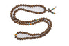 Buddhist Jewelry Yoga Mala Brown Wooden Tibetan Buddhist Meditation Mala