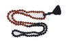 Rudraksha Bodhi Seeds Mala Black Onyx Japa-Mala Meditation Decor