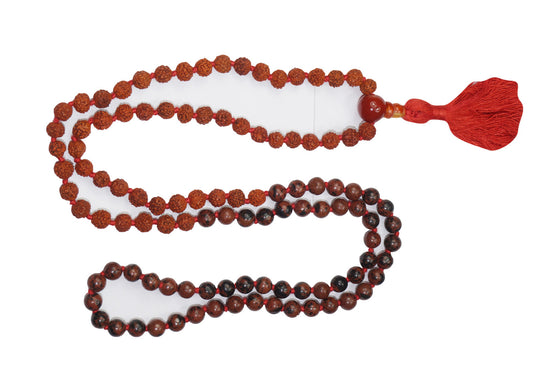 VEDAMALA Rudraksha Seed Mala Necklace Buddhist Prayer Beads Meditation